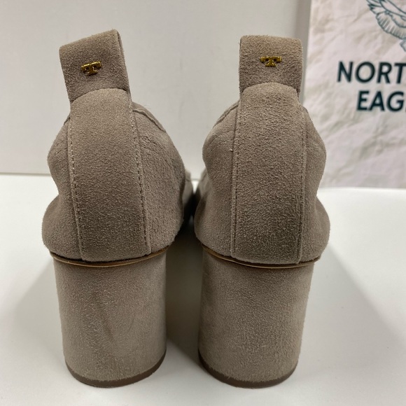 Tory Burch Elizabeth Beige / Brown Suede Pumps 9.5 Women - Picture 5 of 7